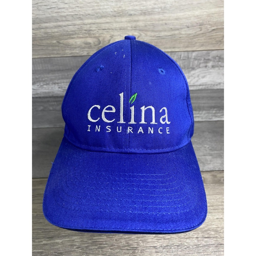 Celina Insurance Hat Cap Strap Back Blue Embroidered Logo Promo One Size‎ Mens
